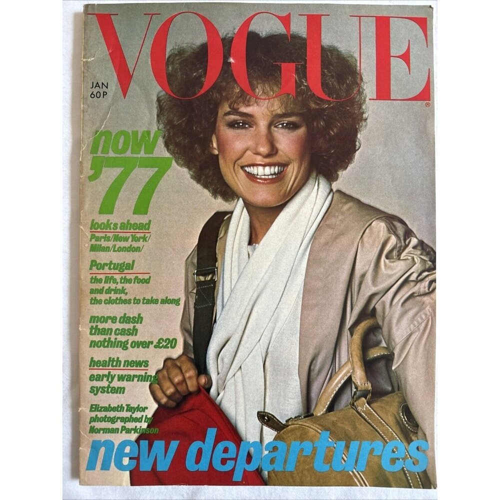 BRITISH VOGUE - January 1977 - Elizabeth Taylor, Jodie Foster